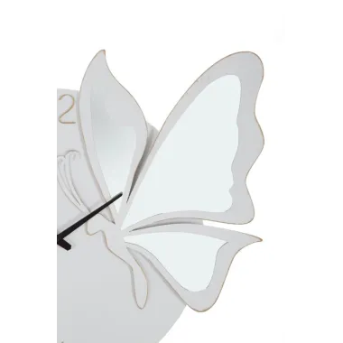 Zegarek GLAM FARFALLA Biały 66x4,5x64 cm
